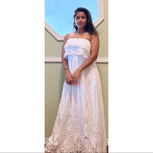 BOHO Strapless Wedding / Casual Dress